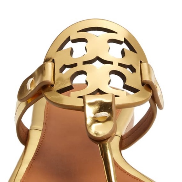 Tory Burch Miller Flip Flop -gold/tan-Size 5.5 - Picture 5 of 6